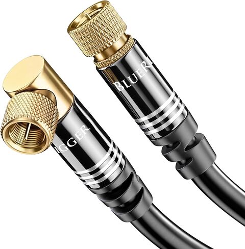 BlueRigger 2-Way Coaxial Cable Splitter (RG6 Compatible, F-type, 2.3GHZ 5-2300MHz) Digital Signal Female Coax Splitter - Works with Satellite, Antenna, HDTV, Amplifier, CATV Cable TV in Kuwait