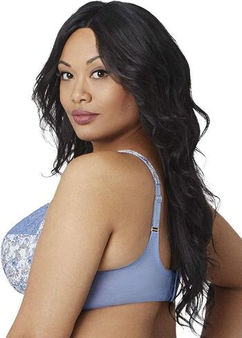 Bramour by Glamorise Women's Full Figure Plus Size Luxury Underwire Back Close Sheer Lace Bra-Soho #7004 in Kuwait
