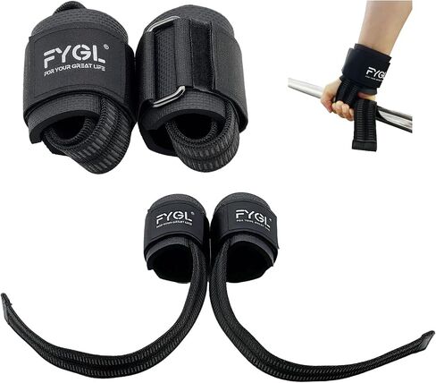 Lifting-Straps - Neoprene Padded Wrist-Wraps with Nylon Dura Grip Gym-Straps for Weightlifting, Powerlifting, Deadlift & Strength Training in Saudi Arabia