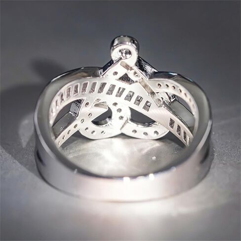 Novel Heart Rings for Women Fashion Shiny Zirconia Finger Jewelry for Wedding Ceremony in Saudi Arabia