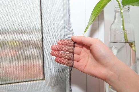 FLYZZZ DIY Self-Adhesive Window Screen Netting Mesh Curtain, 100X150cm (Approach 39.37x59.05 Inches), with Hook and Sticky Tape, Fitted to Multiple Windows (2 Pack, White) in Saudi Arabia
