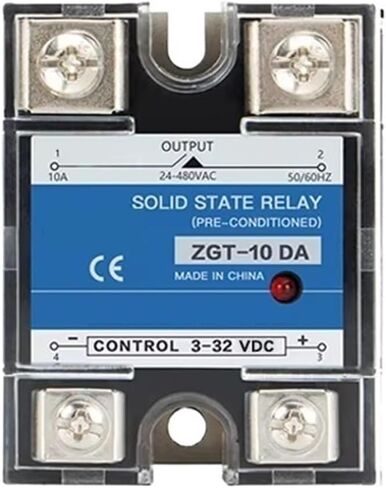 CG 10A 25A 40A 60A 80A 100A مرحلة واحدة DC التحكم AC 220V الحالة الصلبة التتابع بالوعة الحرارة 3-32VDC إلى 24-480VAC غطاء بلاستيكي SSR(80DA) in Saudi Arabia