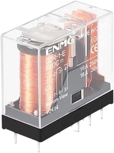 ENMG G2R-2-12VDC 24VDC مرحل مصغر G2R-1-24VDC G2R-1-E 5V مثبطات اللهب والغبار ABS مادة عالية الشفافية (G2R-1-E 24VDC(E)) in Saudi Arabia
