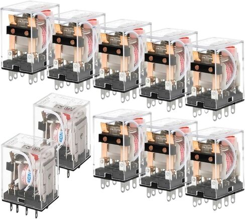 10pcs 2 HH52P MY2NJ 12V 24V DC AC 36V 48V 110V 220V 380V Coil General DPDT Micro Mini Relay MY2N-GS 8Pin Small Intermediate(DC - 10pcs,220V) in Saudi Arabia