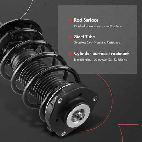 مجموعة دعامة أمامية ممتازة A-Premium كاملة ونوابض ملفوفة متوافقة مع Volkswagen Passat 2012 2013 2014 2015 2016، مجموعة مكونة من قطعتين in Saudi Arabia