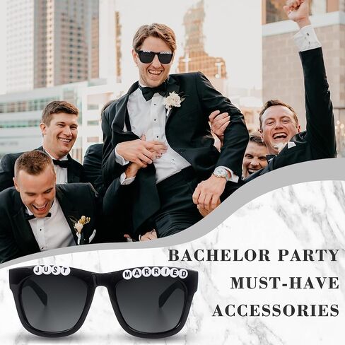 Edussy Bachelor Party Decorations Groom Sunglasses in Saudi Arabia