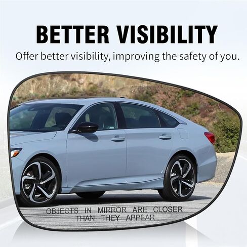76203-TVA-A21 زجاج ساخن للرؤية الخلفية مع حامل، بديل لسيارة Honda Accord 2018 2019 2020 2021 2022 (جانب الركاب الأيمن) in Saudi Arabia