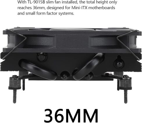 مبرد وحدة المعالجة المركزية AXP90 X36 منخفض المستوى ITX، ارتفاع 36 مم، مروحة وحدة المعالجة المركزية TL-9015 رفيعة PWM، مبرد تبريد الكمبيوتر ITX، لـ AMD: AM4 AM5/Intel LGA1150/1151/1200/1700 in Saudi Arabia