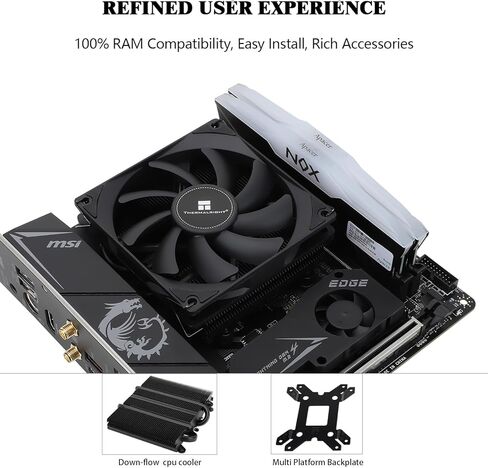 مبرد وحدة المعالجة المركزية AXP90 X36 منخفض المستوى ITX، ارتفاع 36 مم، مروحة وحدة المعالجة المركزية TL-9015 رفيعة PWM، مبرد تبريد الكمبيوتر ITX، لـ AMD: AM4 AM5/Intel LGA1150/1151/1200/1700 in Saudi Arabia