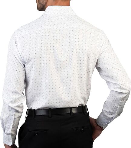 Nautica Slim Fit Long Sleeve Shirts for Men Dress Shirt Wrinkle Free 4-Way Stretch Polyester Cooling Technology in Saudi Arabia