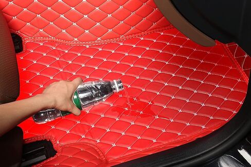سجادات أرضية مخصصة للسيارات لسيارة Mercedes Benz A B C CLA CLS CLK GLE GLS GLA GLK GL ML G S GLC SL CL SLC R SLK إلخ... سجادة سيارة جلدية مضادة للانزلاق مناسبة لجميع الأحوال الجوية (بيج) in Saudi Arabia