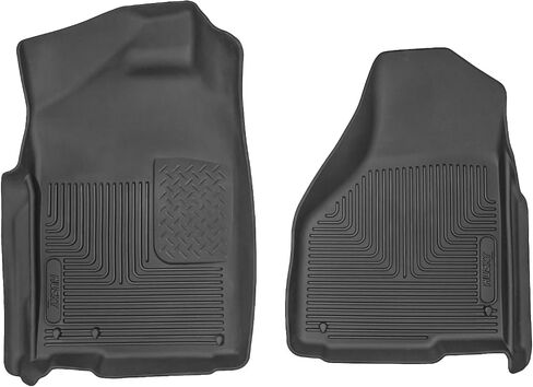 Husky Liners X-act Contour Floor Mats | Fits 2002-2024 Dodge Ram 1500 (19-24 Classic Body Only); 2003-2018 Ram 2500/3500 w/Auto. Trans. Quad/Regular Cab | Front Row, 2-pc Black - 53521 in Saudi Arabia