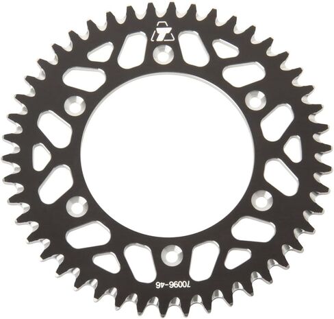 TUSK Rear Aluminum Sprocket 46 Tooth Black for Honda CRF250F 2019-2024 in Saudi Arabia