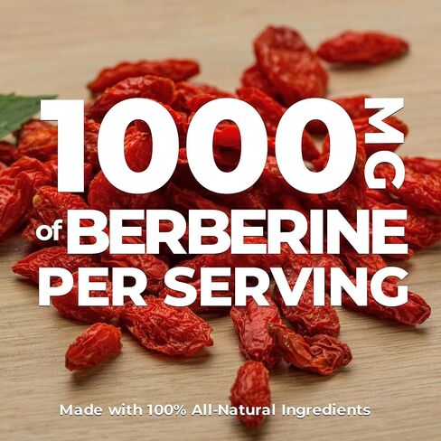 Nutrawave PURE Berberine أقصى قدر من الفعالية - يدعم مستويات السكر في الدم والتمثيل الغذائي، 1000 مجم لكل وجبة - كبسولتان - للبالغين الذين يبحثون عن دعم الجلوكوز الطبيعي - غير معدل وراثيًا، نباتي - عبوة واحدة in Saudi Arabia