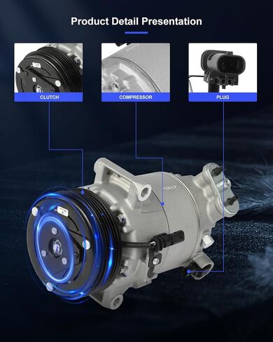 ECCPP AC Compressor Fast Cooling 2017-2022 Fit for Chevrolet Colorado for GMC Canyon 3.6L Air Conditioning Compressor in Saudi Arabia