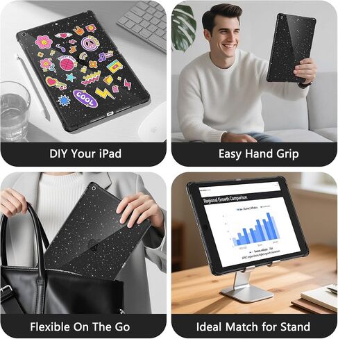 BLOSOMEET Case for Samsung Galaxy Tab S6 Lite 10.4" 2024/2022/2020 with Screen Protector S Pen Holder,Heavy Duty Case for S6 Lite Tablet P620/P625/P610/P613 with Stand Hand Shoulder Strap,Black in Kuwait