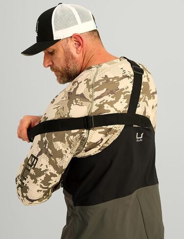 HUK mens Pro Series Bib, Waterproof Fishing Overall Bib, Heavy Duty Performance Gear in Saudi Arabia