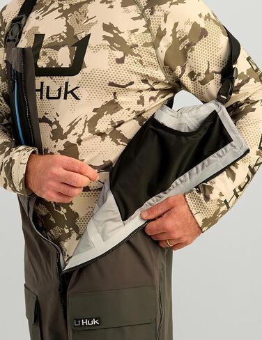 HUK mens Pro Series Bib, Waterproof Fishing Overall Bib, Heavy Duty Performance Gear in Saudi Arabia