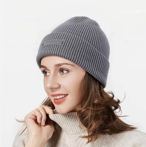 Ribbed Cuffed Knit Beanie – Warm Winter Hat for Men and Women, Casual Everyday Style, Soft Stretchy Fit in Saudi Arabia