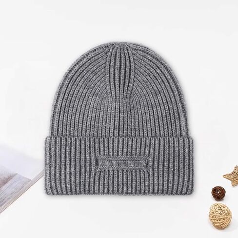 Ribbed Cuffed Knit Beanie – Warm Winter Hat for Men and Women, Casual Everyday Style, Soft Stretchy Fit in Saudi Arabia