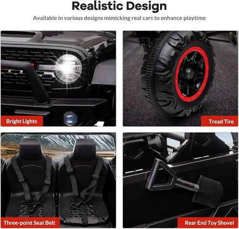 24V 2 Seater Kids Ride On Car, 4 Wheeler Truck Ride On Toys for Big Kids with 5.5MPH Max Speed, Remote Control, Accelerator Pedal, Treaded Tires, Steering Wheel, Music and Story, Pink in Saudi Arabia