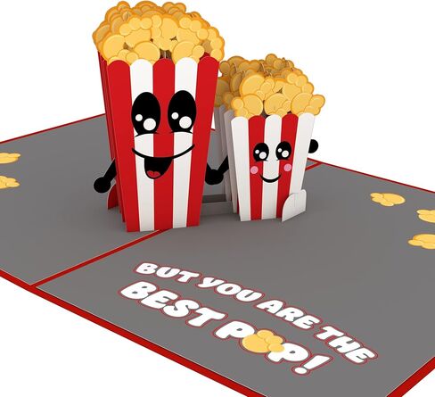 بطاقة Lovepop Cat Dad Father's Day Pop-Up Card، مقاس 5 × 7 بوصة، بطاقة لأب القطة، هدية لعيد الأب، بطاقة تهنئة فريدة مع مظروف in Kuwait