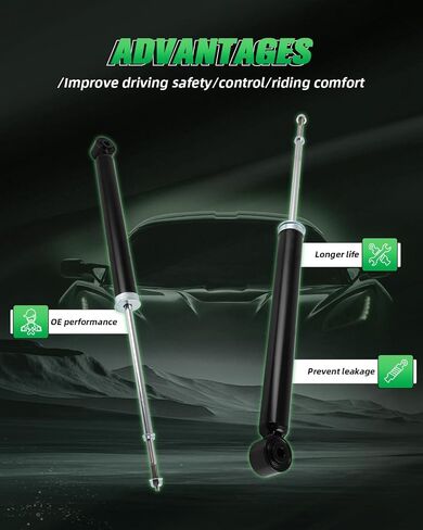 SCITOO - ممتصات الصدمات الخلفية لسيارة Nissan Fits 2015-2020 لNissan Versa، 2014-2019 لNissan Versa Note Shocks 3430043 5673 E62103WC0C E62109KN0A E62109MB0A 930795 دعامات الصدمات - مجموعة من قطعتين in Saudi Arabia
