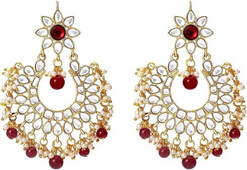 مجموعة مجوهرات الزفاف من Aheli Kundan Choker Necklace هدية للنساء in Saudi Arabia