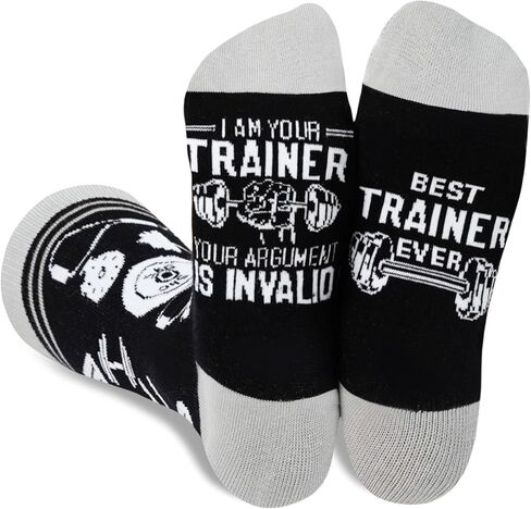 InnoBeta Personal Trainer Gifts, Gifts on Birthday and Christmas, One Size Crew Socks in Saudi Arabia