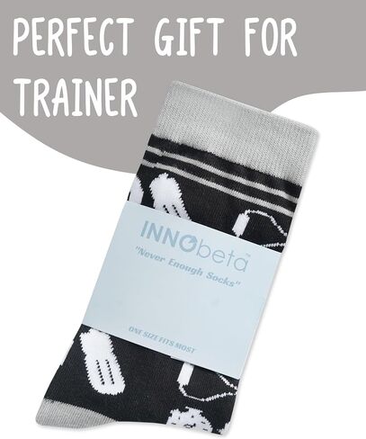 InnoBeta Personal Trainer Gifts, Gifts on Birthday and Christmas, One Size Crew Socks in Saudi Arabia