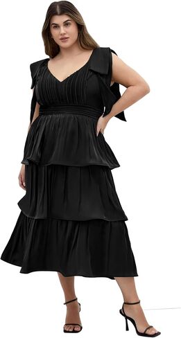 City Chic Women's Plus Size Dress - Betty Bow Midi in Saudi Arabia