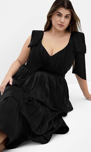 City Chic Women's Plus Size Dress - Betty Bow Midi in Saudi Arabia