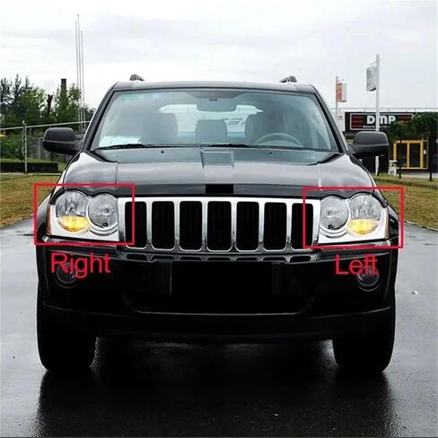 Headlight Cover Headlamp Lens Lampshades Shell Replace The Original Glass Compatible for Grand Cherokee 2005 2006 2007 2008 2009 2010(Left and Right) in Saudi Arabia