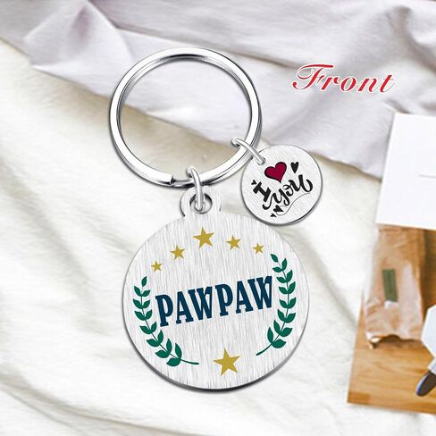 Yobent Pawpaw Gifts for Men, I Love You Pawpaw Birthday Keychain Present from Granddaughter Grandson, Unique Christmas Appreciate Gift Ideas in Saudi Arabia