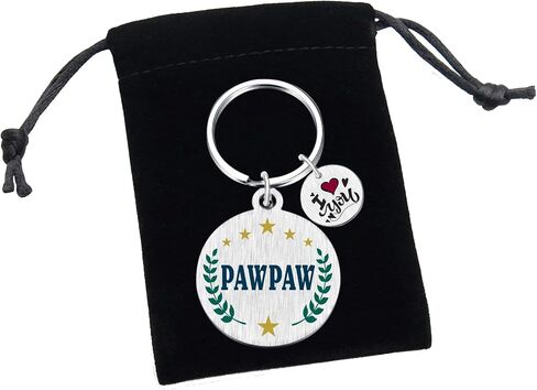 Yobent Pawpaw Gifts for Men, I Love You Pawpaw Birthday Keychain Present from Granddaughter Grandson, Unique Christmas Appreciate Gift Ideas in Saudi Arabia