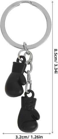 Amosfun 4 Pcs Boxing Keychain Metal 3D Gloves Pendant Keyring for Boxing Lovers Sports Enthusiasts Novelty Sports Party Favors in Saudi Arabia