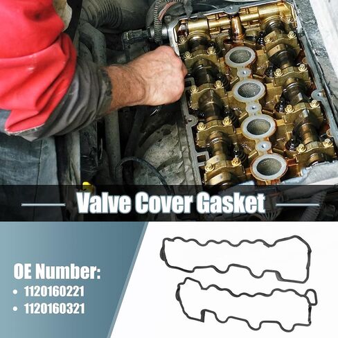 X AUTOHAUX 1 زوج غطاء الصمام طوقا رقم 1120160221/1120160321 لمرسيدس بنز C240 ​​2001-2005 لمرسيدس بنز C280 1998-2000 in Saudi Arabia