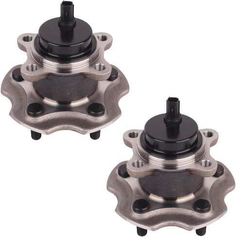 Autoround 512372 محمل العجلات الخلفية ومجموعة المحور متوافقة مع Toyota RAV4 2006-2018/ Corolla IM 17-18، Lexus HS250h 10-12/ NX200t 15-17/ NX300/ NX300h، Scion IM/TC، 5 عروات مع ABS [قطعتان] in Saudi Arabia