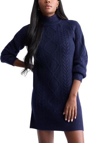 Buffalo David Bitton Women's Levelle Turtleneck Sweater Dress in Saudi Arabia