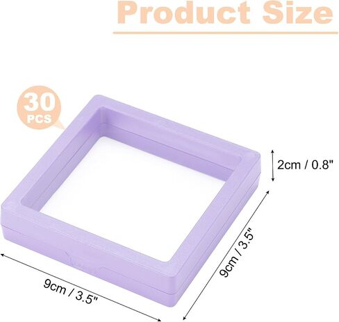 uxcell 30 Pcs Press on Nail Storage Box Nail Display Case Organizer for Nail Art Jewelry Gifts Home Storage Supplies, Black in Saudi Arabia