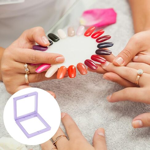 uxcell 30 Pcs Press on Nail Storage Box Nail Display Case Organizer for Nail Art Jewelry Gifts Home Storage Supplies, Black in Saudi Arabia