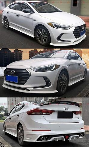 حاجب نافذة دخان متموج ثلاثي الأبعاد حاجب حماية من المطر متوافق مع سيارة سيدان 2017-2020 هيونداي إلنترا ذات 4 أبواب in Saudi Arabia