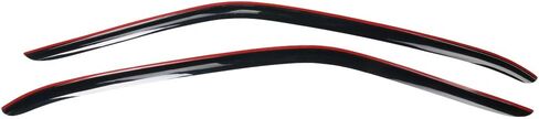 شريط IKON MOTORSPORTS على أقنعة النوافذ متوافق مع 002-2007 Subaru Impreza WRX STI Sedan Slim Style أكريليك دخان ملون شبه شفاف واقيات المطر، نافذة جانبية منحرف الرياح قطعتان in Saudi Arabia