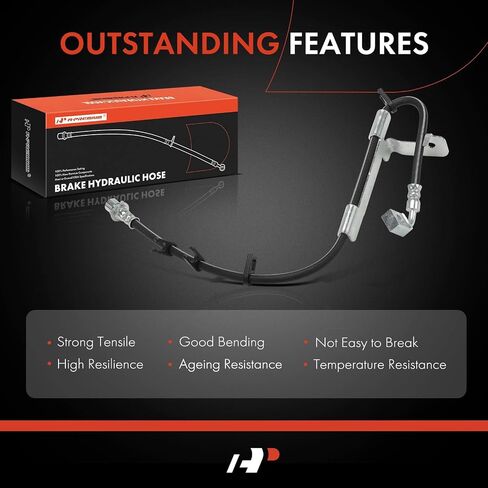 A-Premium Rear Passenger Side Brake Hydraulic Hose Compatible with Select Jeep Models - Wrangler 2020 2021 2022 2023 2024 - Replace# 68396066AB in Saudi Arabia