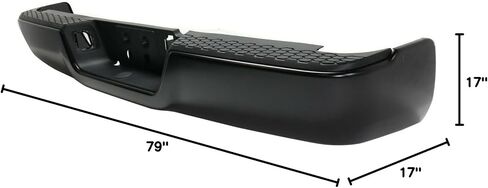 MBI AUTO - Primered Steel, Rear Bumper Assembly for 2013-2018 RAM 2500 3500 13-18, CH1103126 in Saudi Arabia