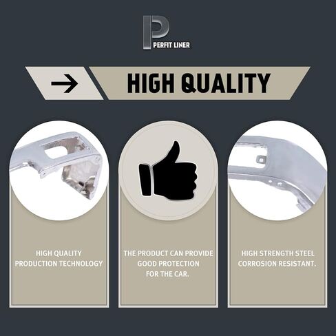 PERFIT LINER Front Chrome Alloy Steel Bumper Face Bar Compatible With 1989-1995 TOYOTA Pickup 5210135070 TO1002102 in Saudi Arabia