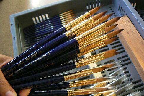 Escoda Signature Artist Watercolor Paint Brush Set, Fabio Cembranelli Set #2, Includes Prado (Synthetic Sable) Flat Bright Size 3/4" & 1" and Prado Round Longliner Size 2 in Kuwait