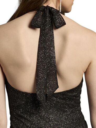 فستان الزفاف الصغير ذو الرسن المعدني من David in Kuwait