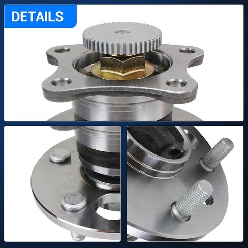 Autoround 512310 Rear Wheel Bearing and Hub Assembly Fit for Toyota Camry 1997-2001, Avalon 1995-2004, Solara 1999-2003, Lexus ES300 1992-2001, RX300 1999-2003, 5-Lug w/ABS in Saudi Arabia