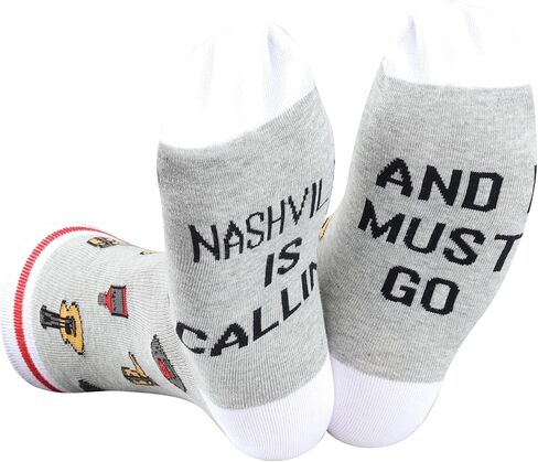 GJTIM Music City Nashville تحت عنوان هدية ناشفيل تدعو l يجب أن تذهب جوارب ناشفيل الجديدة هدية لمحبي ناشفيل in Kuwait